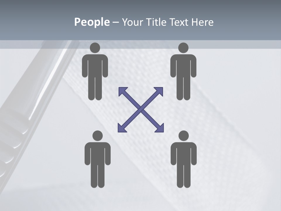 Closeup Of Surgical Tweezers Holding Ribbon Bandage PowerPoint Template