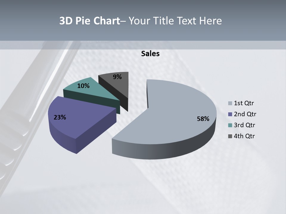 Closeup Of Surgical Tweezers Holding Ribbon Bandage PowerPoint Template