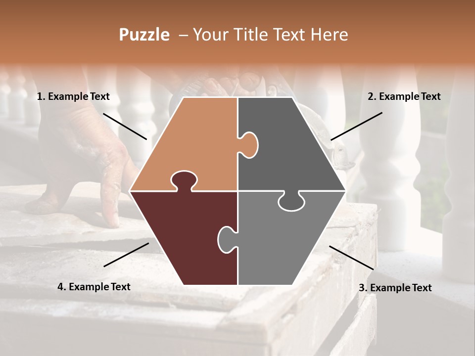 A Man Cutting A Ceramic Floor Tiles PowerPoint Template