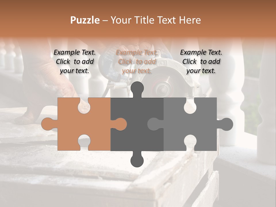 A Man Cutting A Ceramic Floor Tiles PowerPoint Template