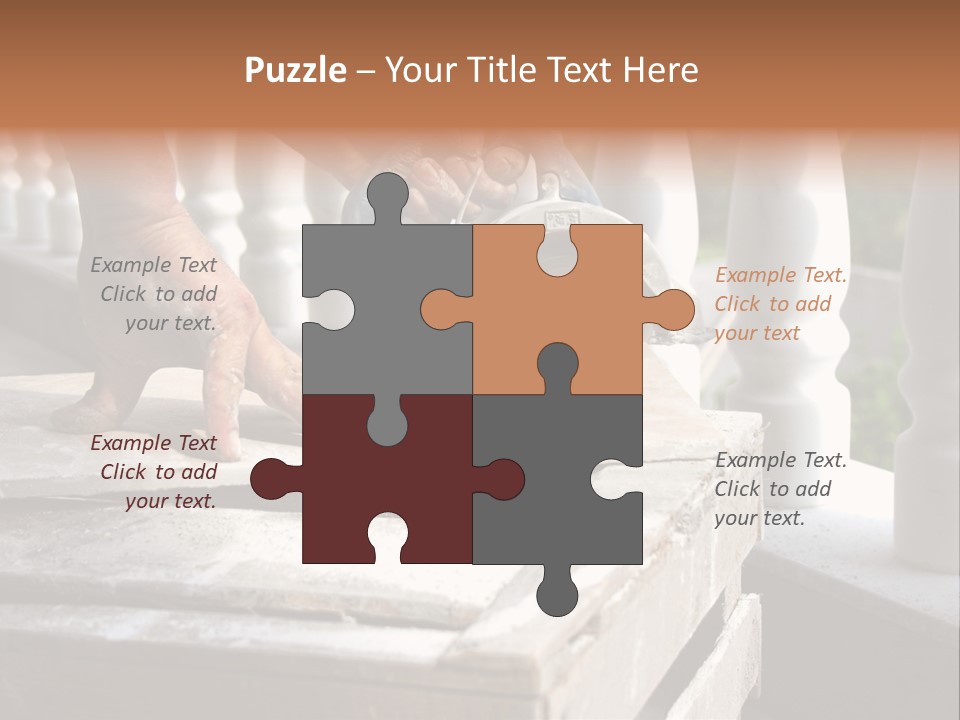 A Man Cutting A Ceramic Floor Tiles PowerPoint Template