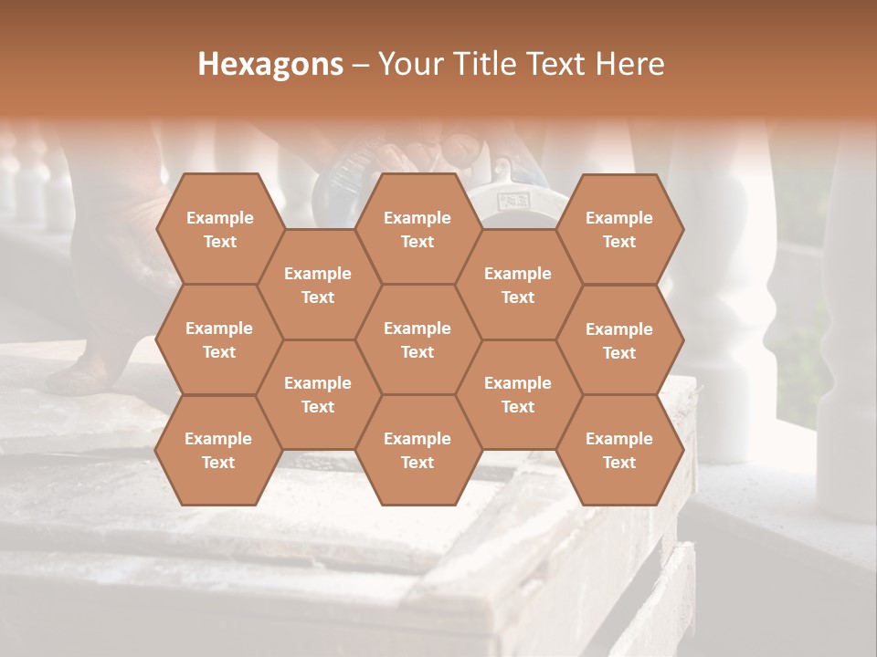 A Man Cutting A Ceramic Floor Tiles PowerPoint Template