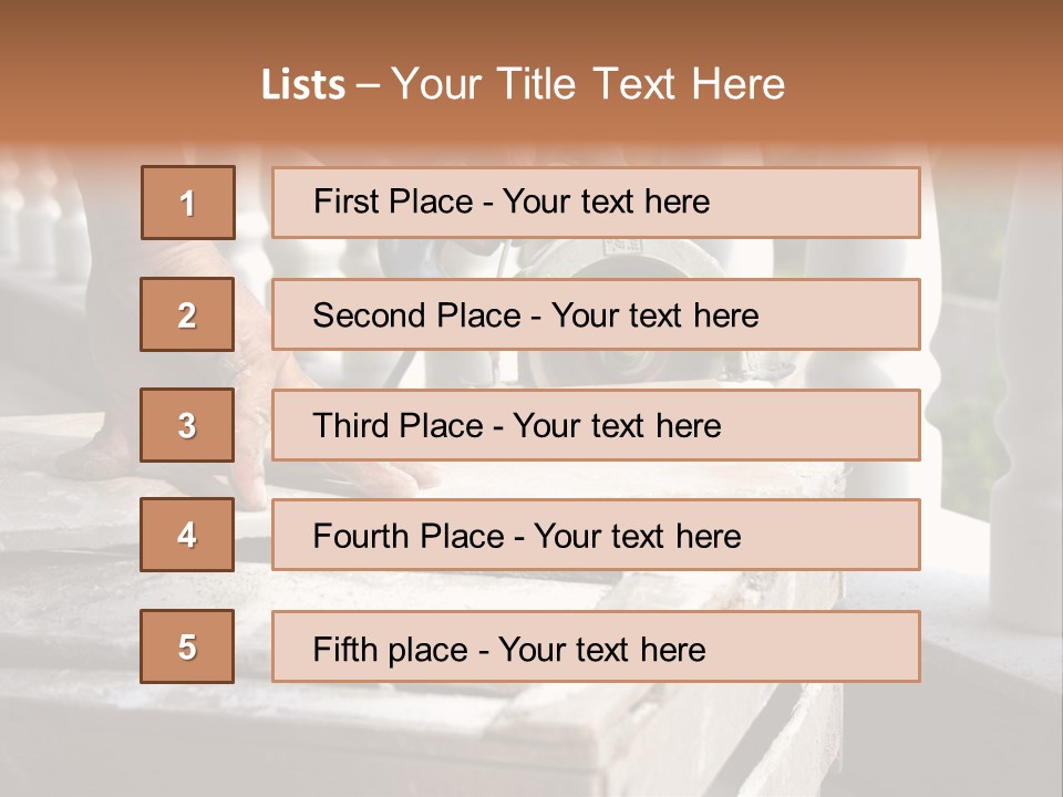 A Man Cutting A Ceramic Floor Tiles PowerPoint Template