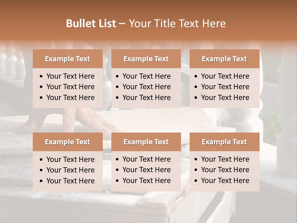 A Man Cutting A Ceramic Floor Tiles PowerPoint Template