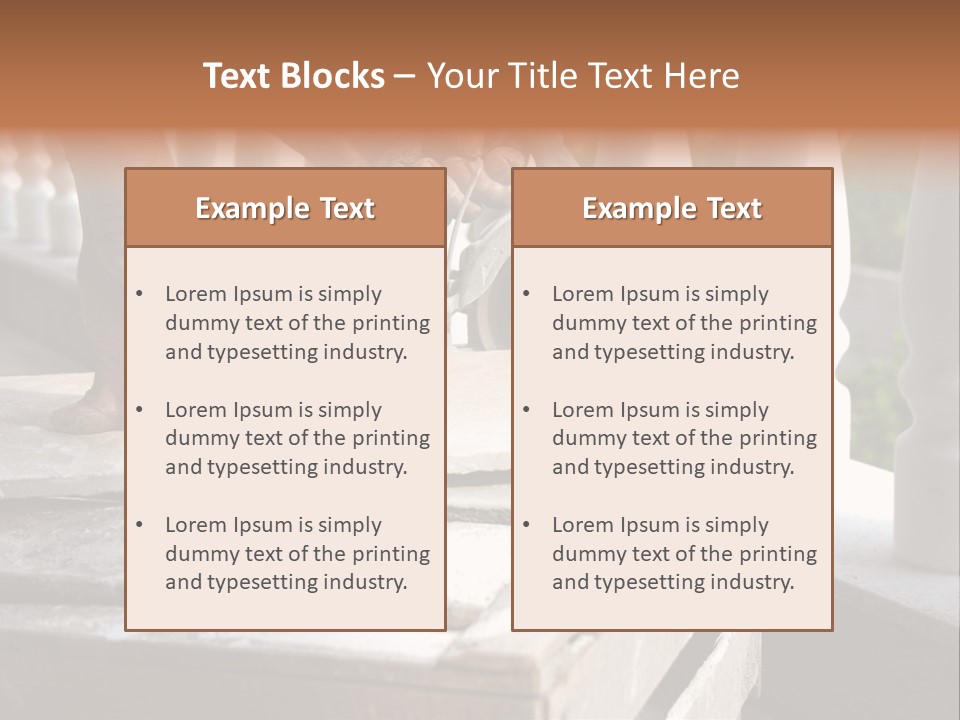 A Man Cutting A Ceramic Floor Tiles PowerPoint Template