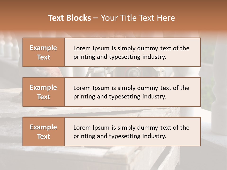 A Man Cutting A Ceramic Floor Tiles PowerPoint Template