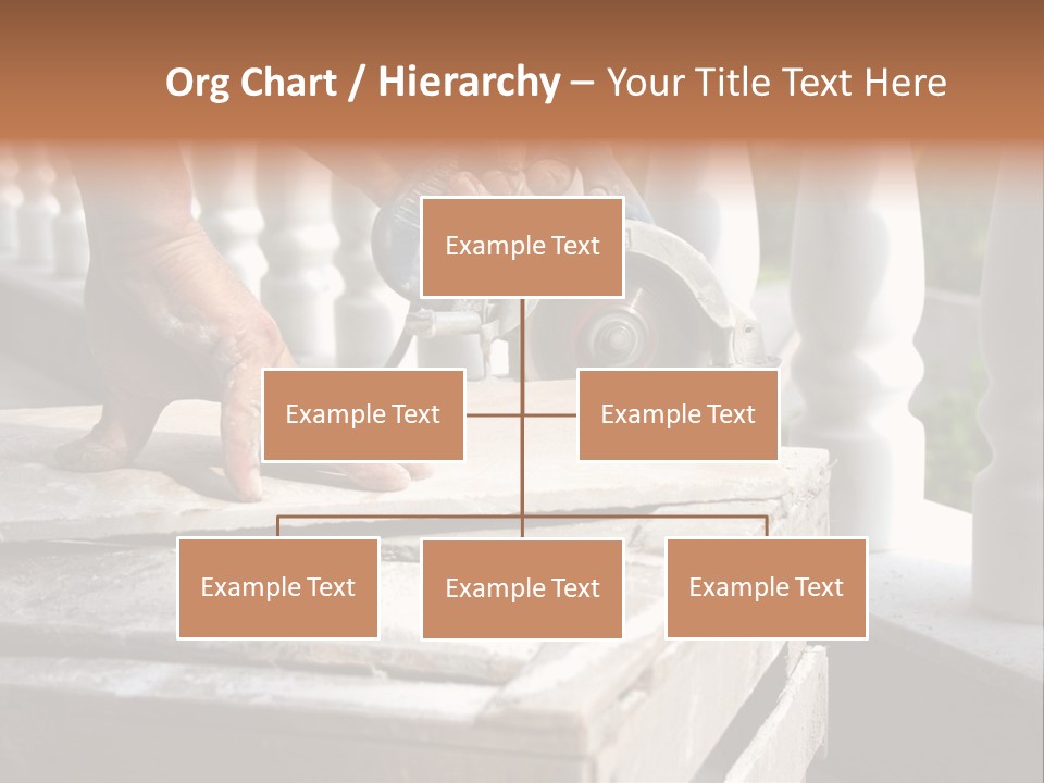 A Man Cutting A Ceramic Floor Tiles PowerPoint Template