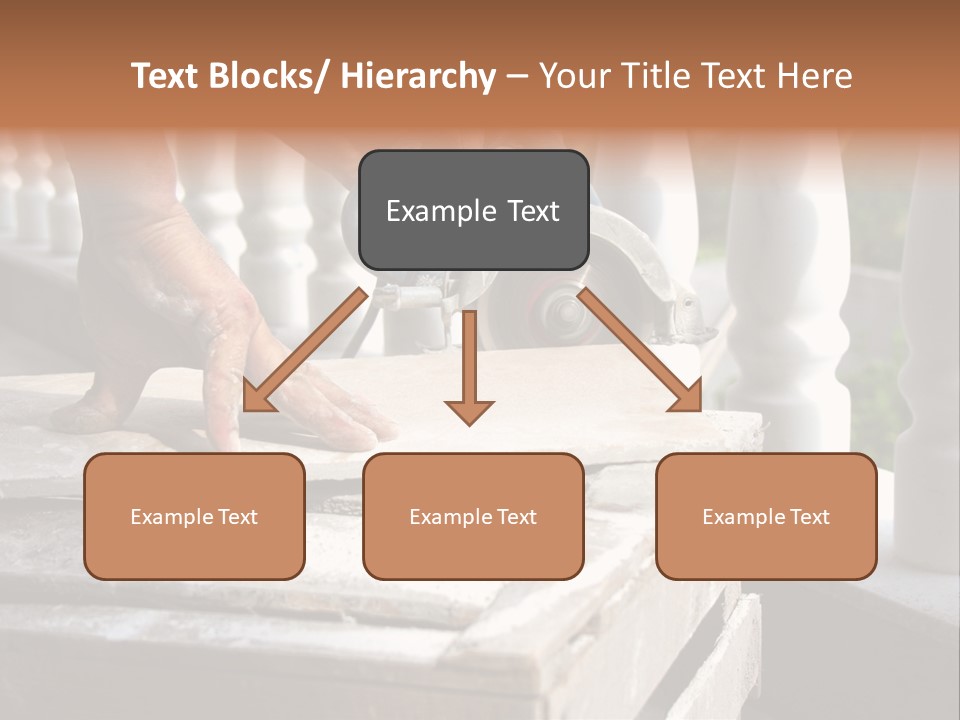 A Man Cutting A Ceramic Floor Tiles PowerPoint Template