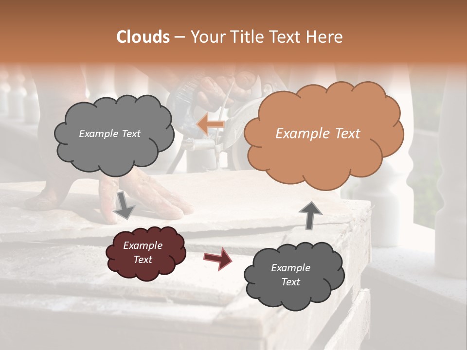 A Man Cutting A Ceramic Floor Tiles PowerPoint Template