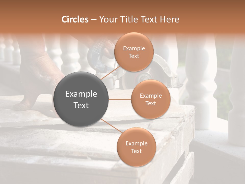 A Man Cutting A Ceramic Floor Tiles PowerPoint Template