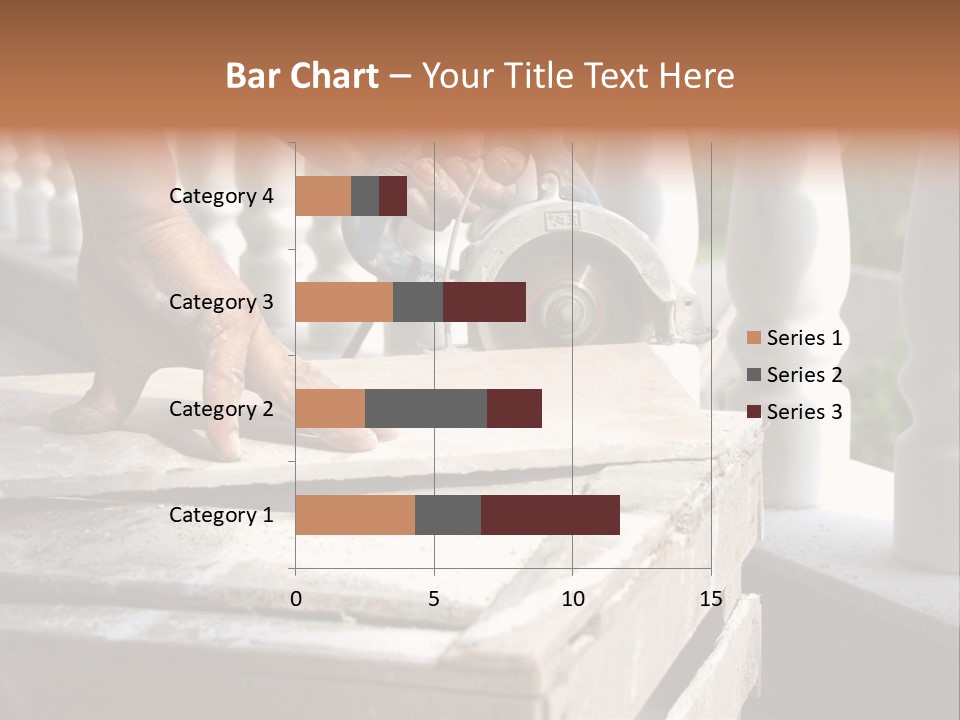 A Man Cutting A Ceramic Floor Tiles PowerPoint Template
