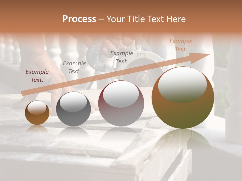 A Man Cutting A Ceramic Floor Tiles PowerPoint Template