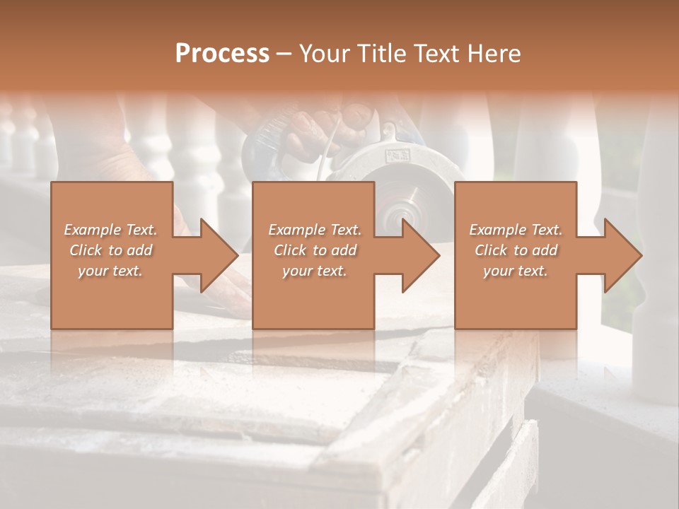 A Man Cutting A Ceramic Floor Tiles PowerPoint Template