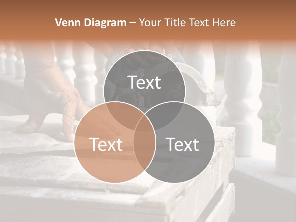 A Man Cutting A Ceramic Floor Tiles PowerPoint Template