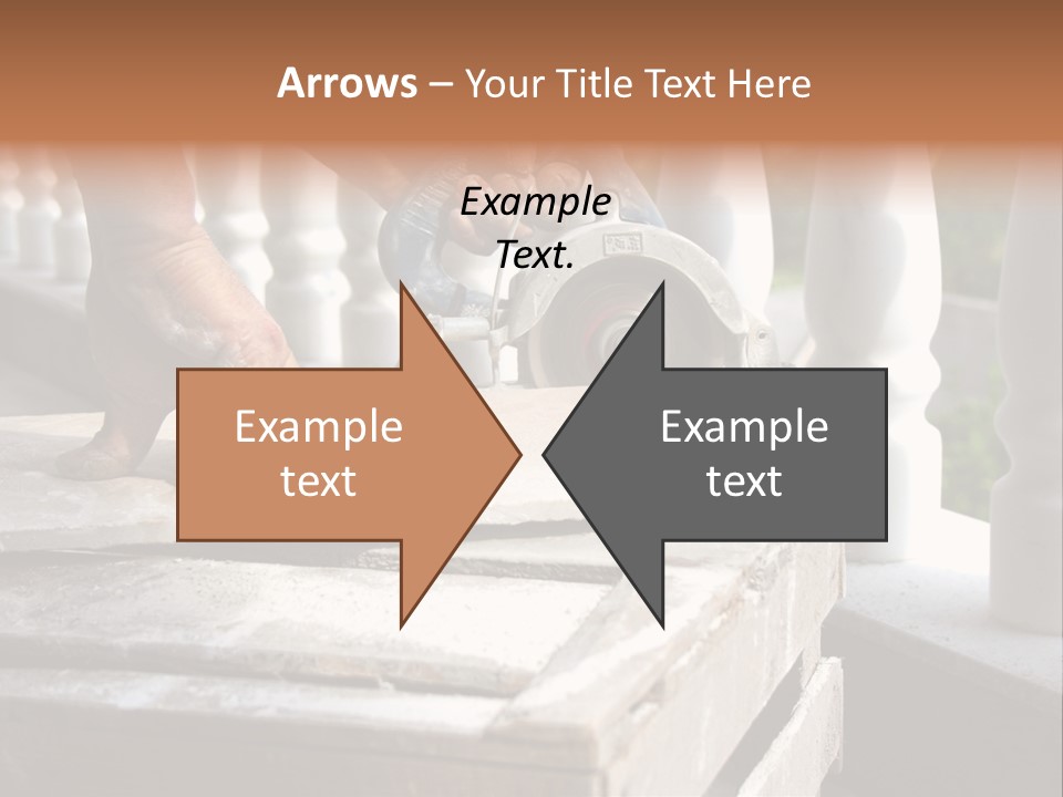 A Man Cutting A Ceramic Floor Tiles PowerPoint Template