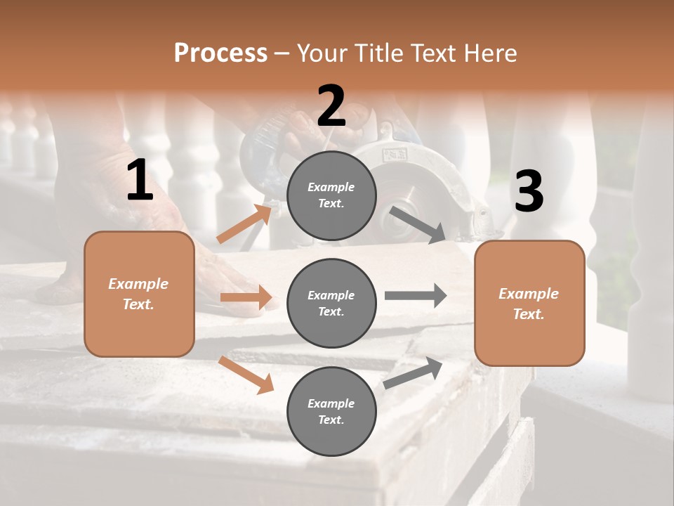 A Man Cutting A Ceramic Floor Tiles PowerPoint Template