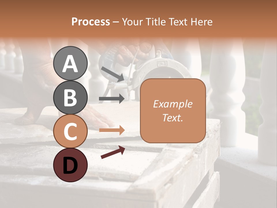 A Man Cutting A Ceramic Floor Tiles PowerPoint Template