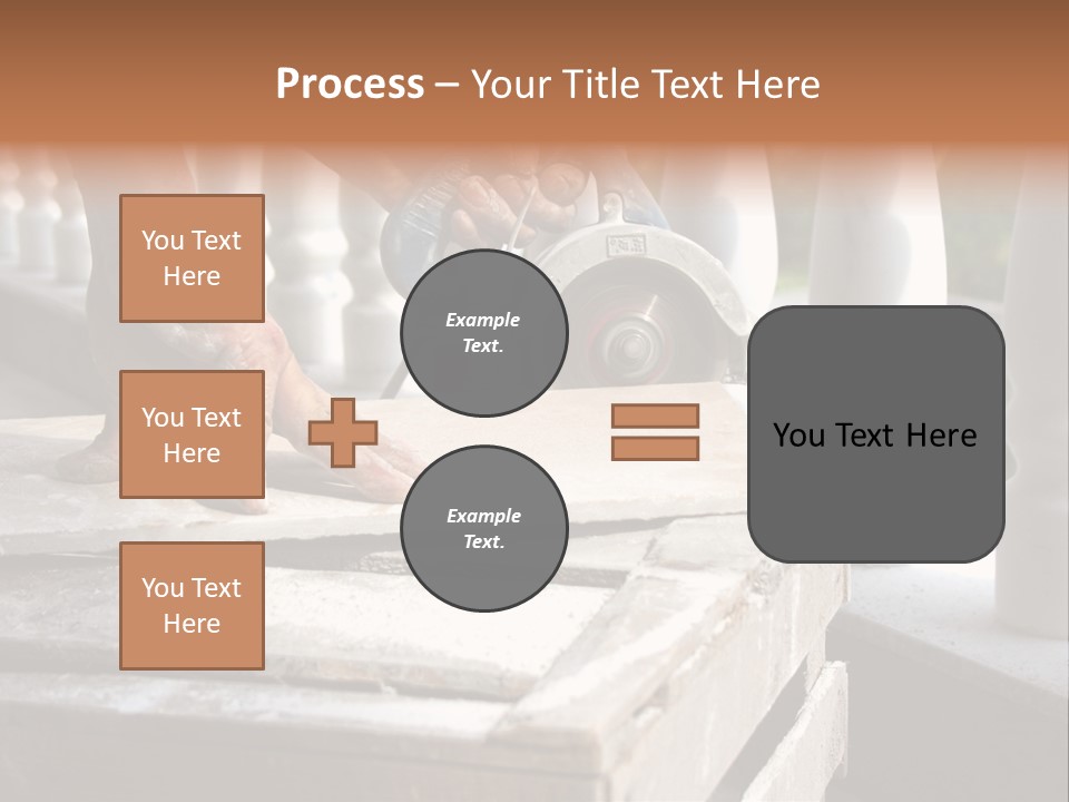 A Man Cutting A Ceramic Floor Tiles PowerPoint Template