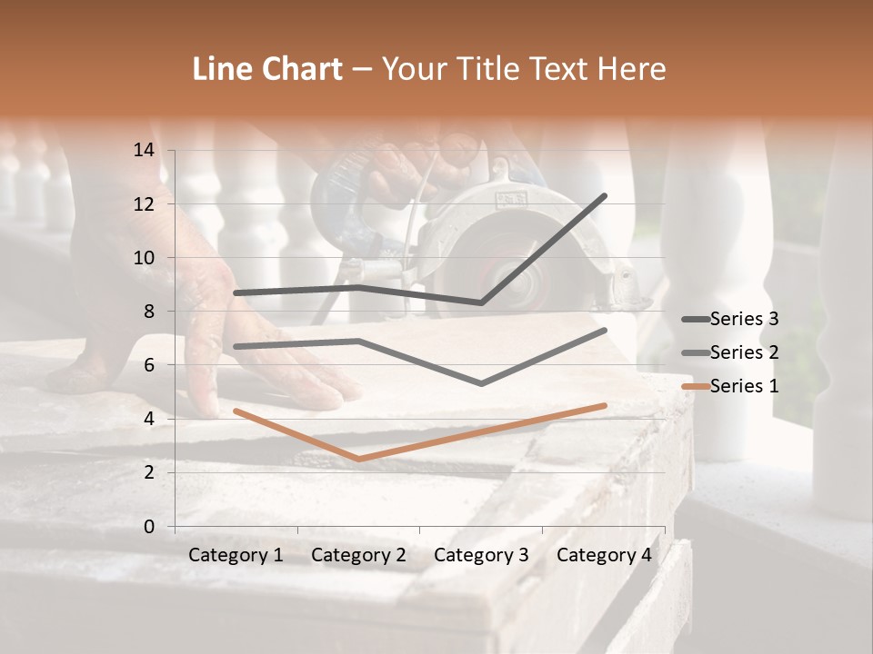 A Man Cutting A Ceramic Floor Tiles PowerPoint Template