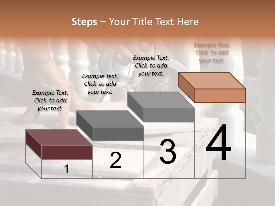A Man Cutting A Ceramic Floor Tiles PowerPoint Template