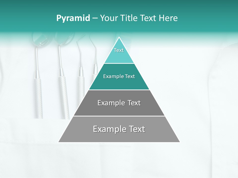 White Dentist Pocket With Toothbrush And Angled Mirror PowerPoint Template