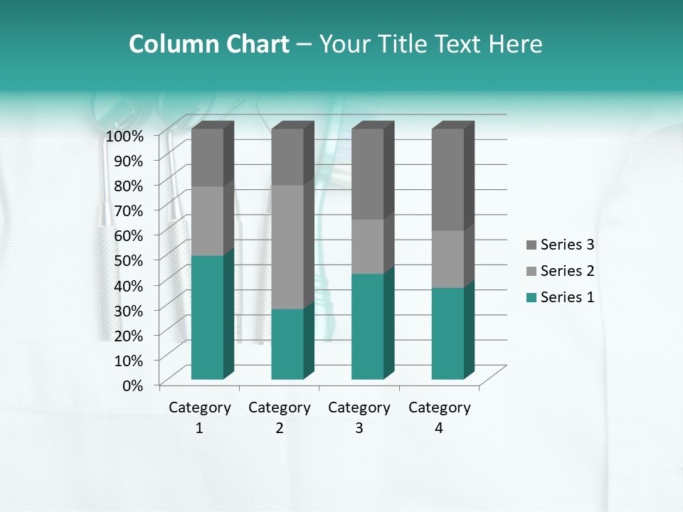 White Dentist Pocket With Toothbrush And Angled Mirror PowerPoint Template