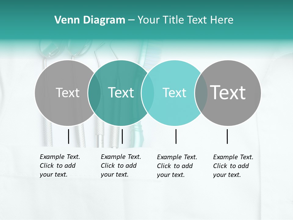 White Dentist Pocket With Toothbrush And Angled Mirror PowerPoint Template