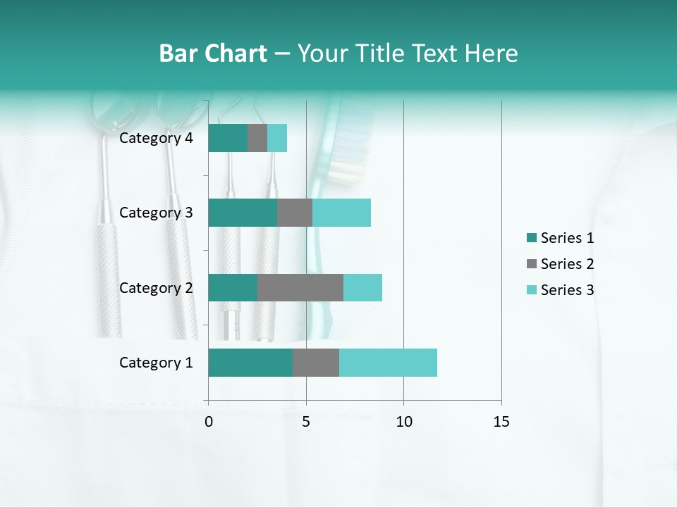 White Dentist Pocket With Toothbrush And Angled Mirror PowerPoint Template