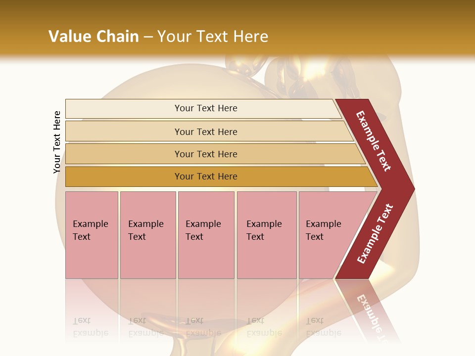 Gold Guy Puzzled PowerPoint Template