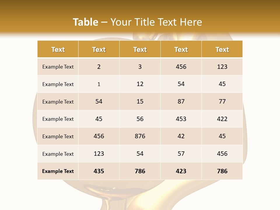 Gold Guy Puzzled PowerPoint Template