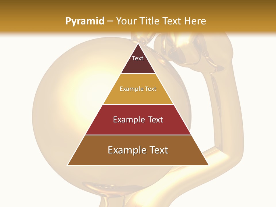 Gold Guy Puzzled PowerPoint Template