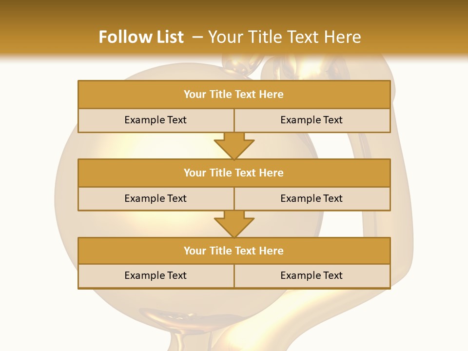 Gold Guy Puzzled PowerPoint Template