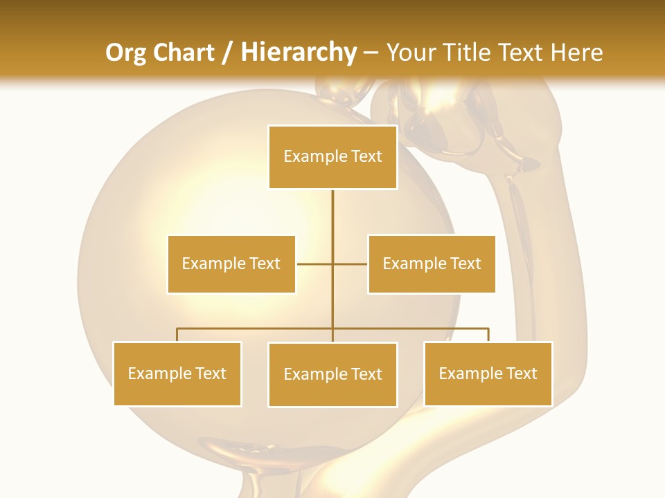 Gold Guy Puzzled PowerPoint Template