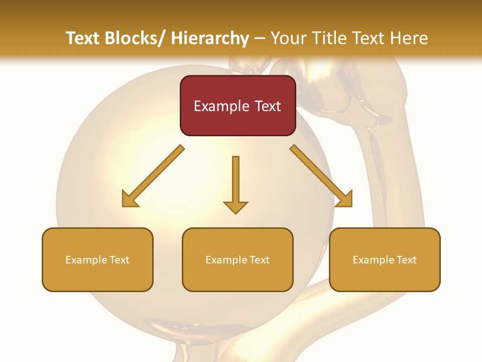 Gold Guy Puzzled PowerPoint Template