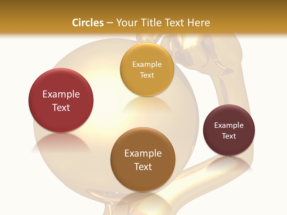 Gold Guy Puzzled PowerPoint Template