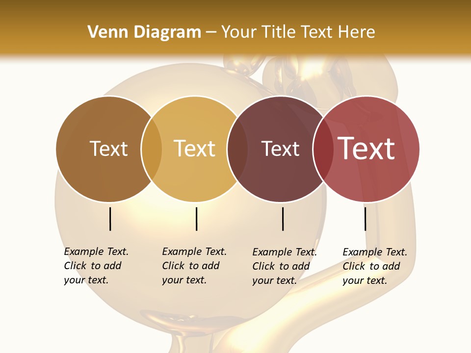 Gold Guy Puzzled PowerPoint Template