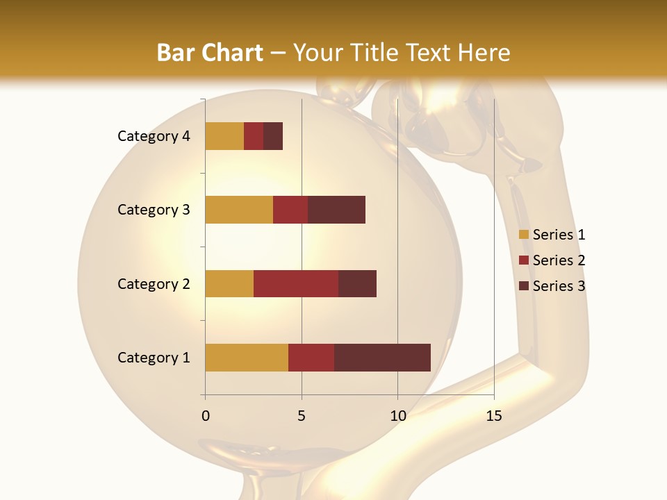 Gold Guy Puzzled PowerPoint Template