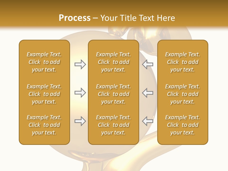 Gold Guy Puzzled PowerPoint Template