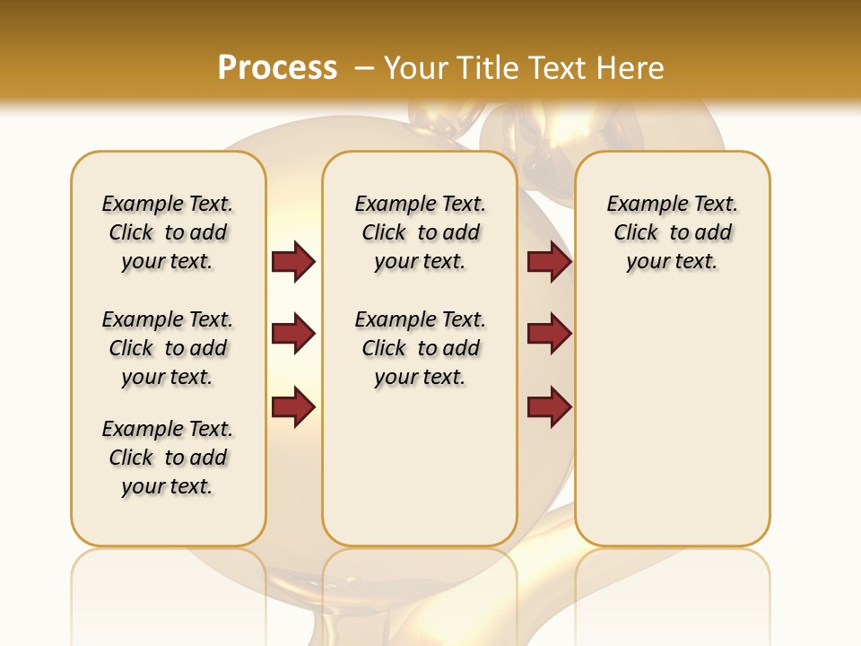 Gold Guy Puzzled PowerPoint Template
