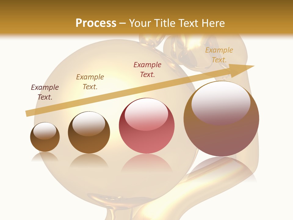 Gold Guy Puzzled PowerPoint Template