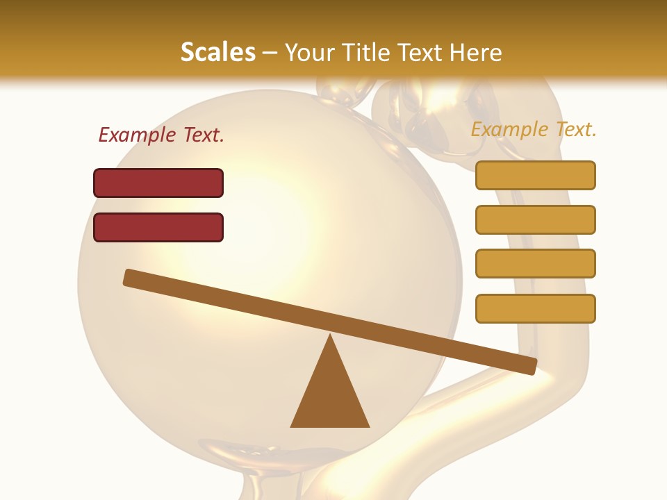 Gold Guy Puzzled PowerPoint Template