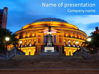 Royal Albert Hall, London PowerPoint Template