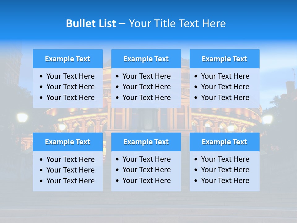 Royal Albert Hall, London PowerPoint Template