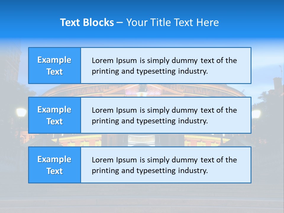Royal Albert Hall, London PowerPoint Template