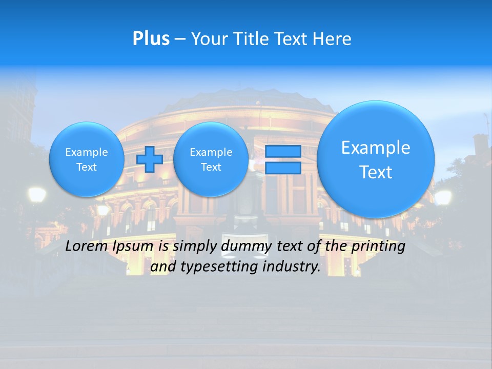 Royal Albert Hall, London PowerPoint Template