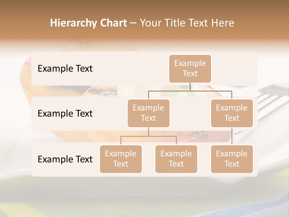 Delicious Grilled Peaches Served With Whipped Cream. PowerPoint Template