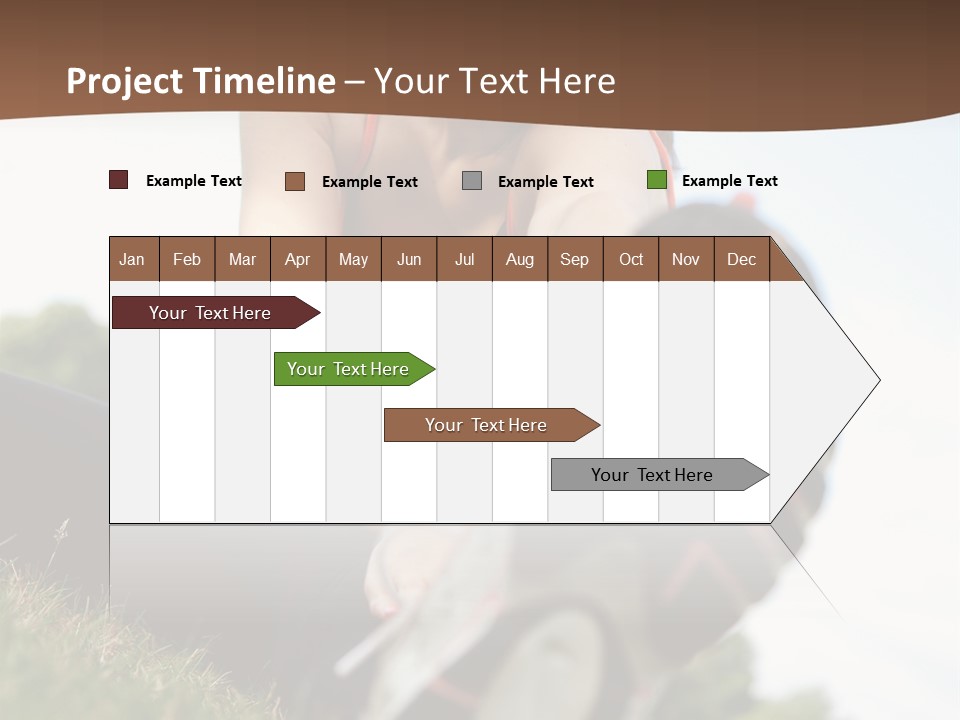 Smiley Athletic Woman Stretching Her Legs Outdoors PowerPoint Template