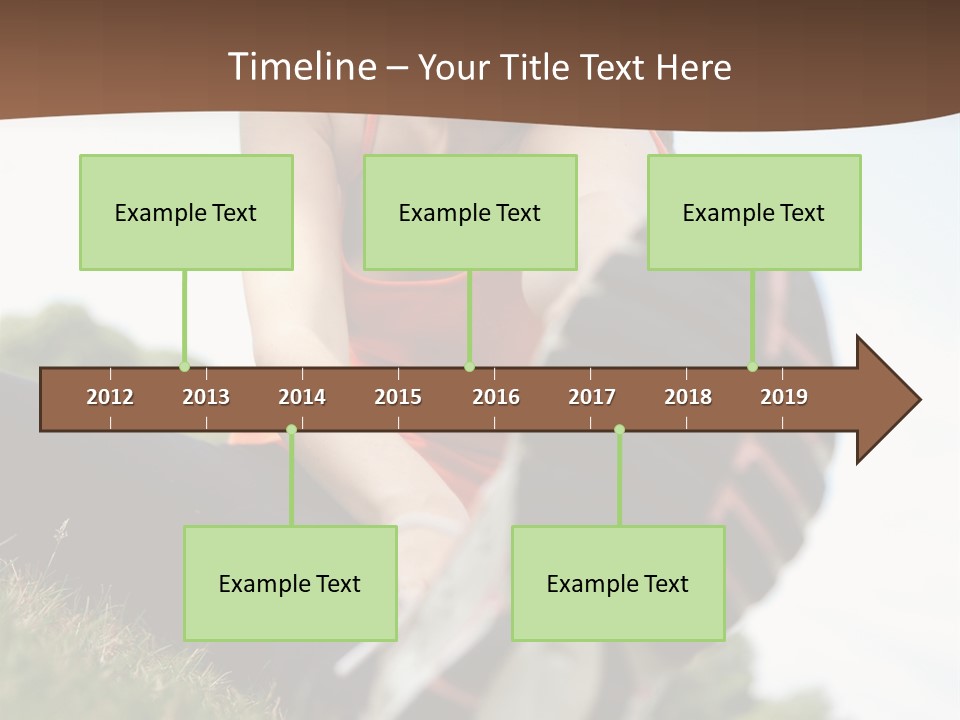 Smiley Athletic Woman Stretching Her Legs Outdoors PowerPoint Template