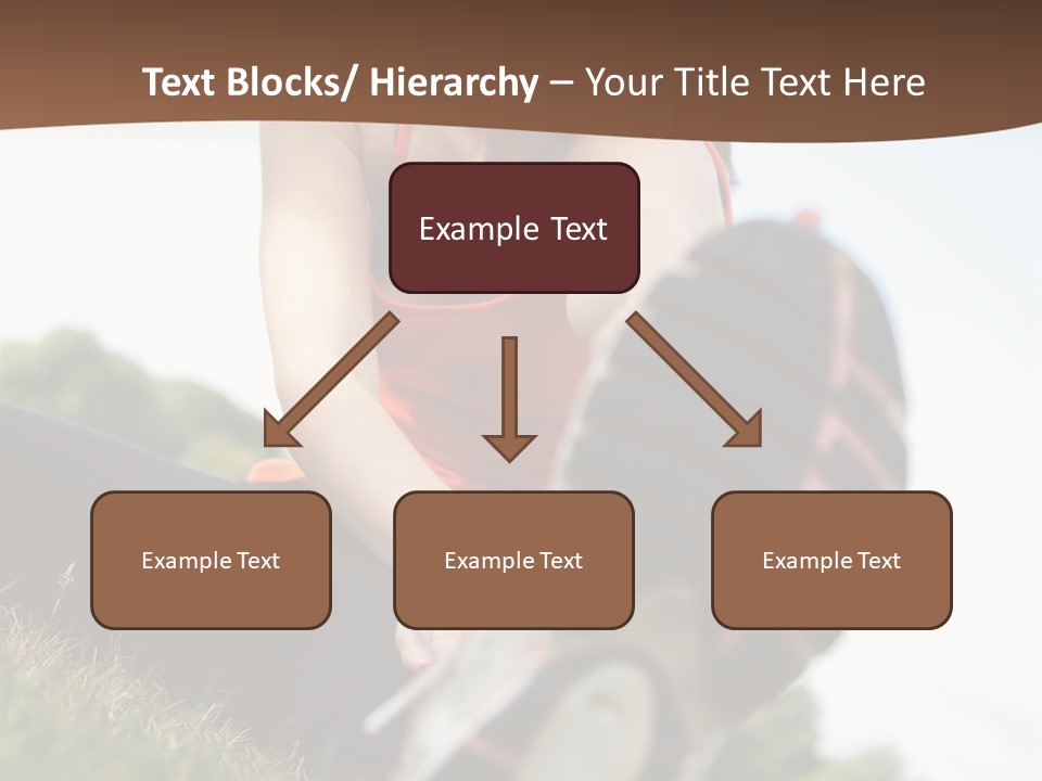 Smiley Athletic Woman Stretching Her Legs Outdoors PowerPoint Template