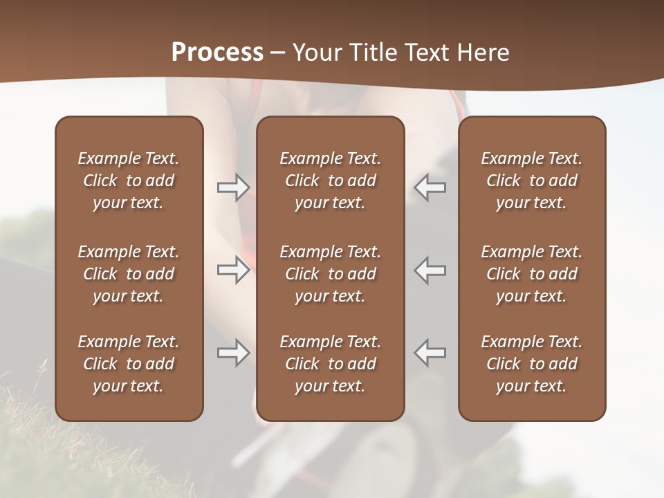 Smiley Athletic Woman Stretching Her Legs Outdoors PowerPoint Template